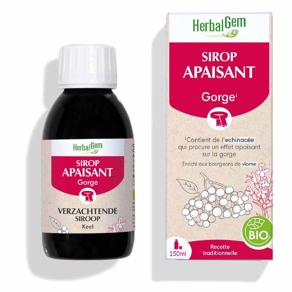 Herbalgem Syrups Organic soothing syrup throat 150ml