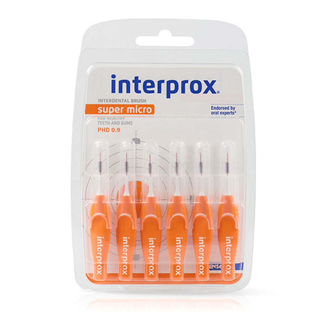 Interprox Super Micro Interdental brushes 0.9mm 6 x