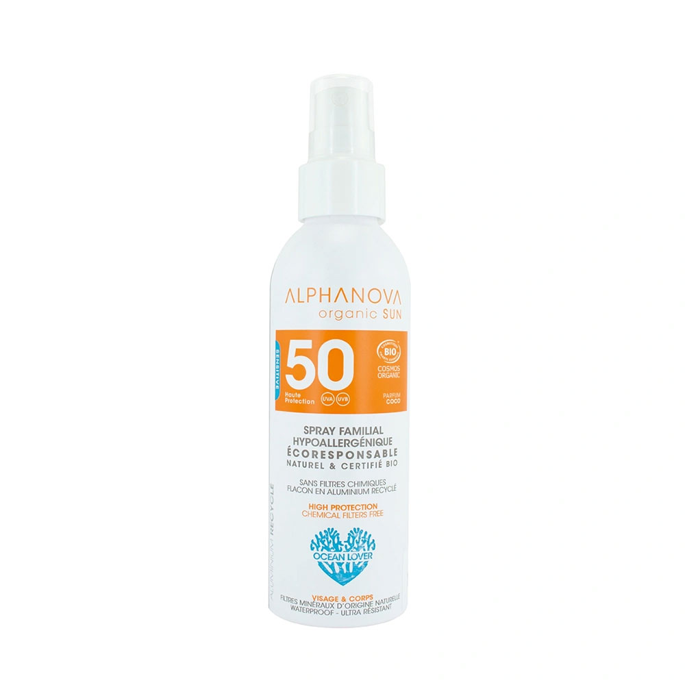 Alphanova Sun High protection family sun spray SPF50+ 150g