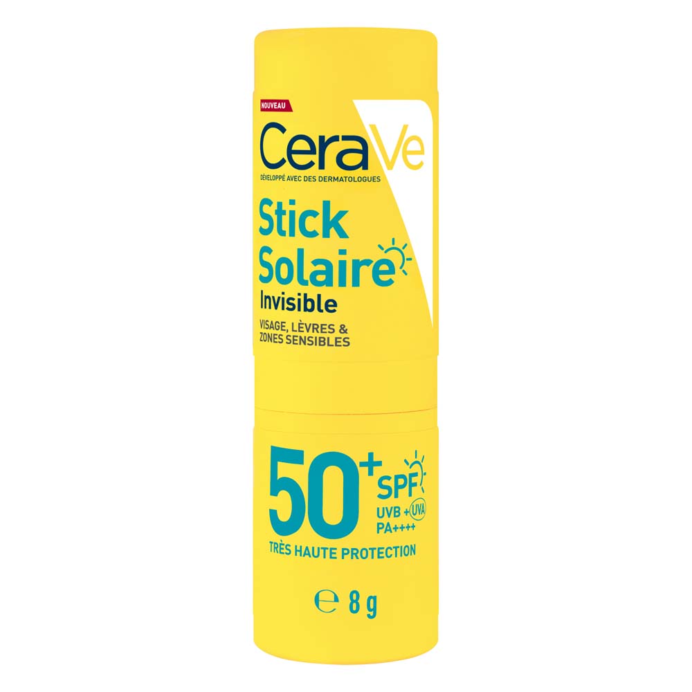 Cerave Invisible SPF50+ high protection sun stick 8 g