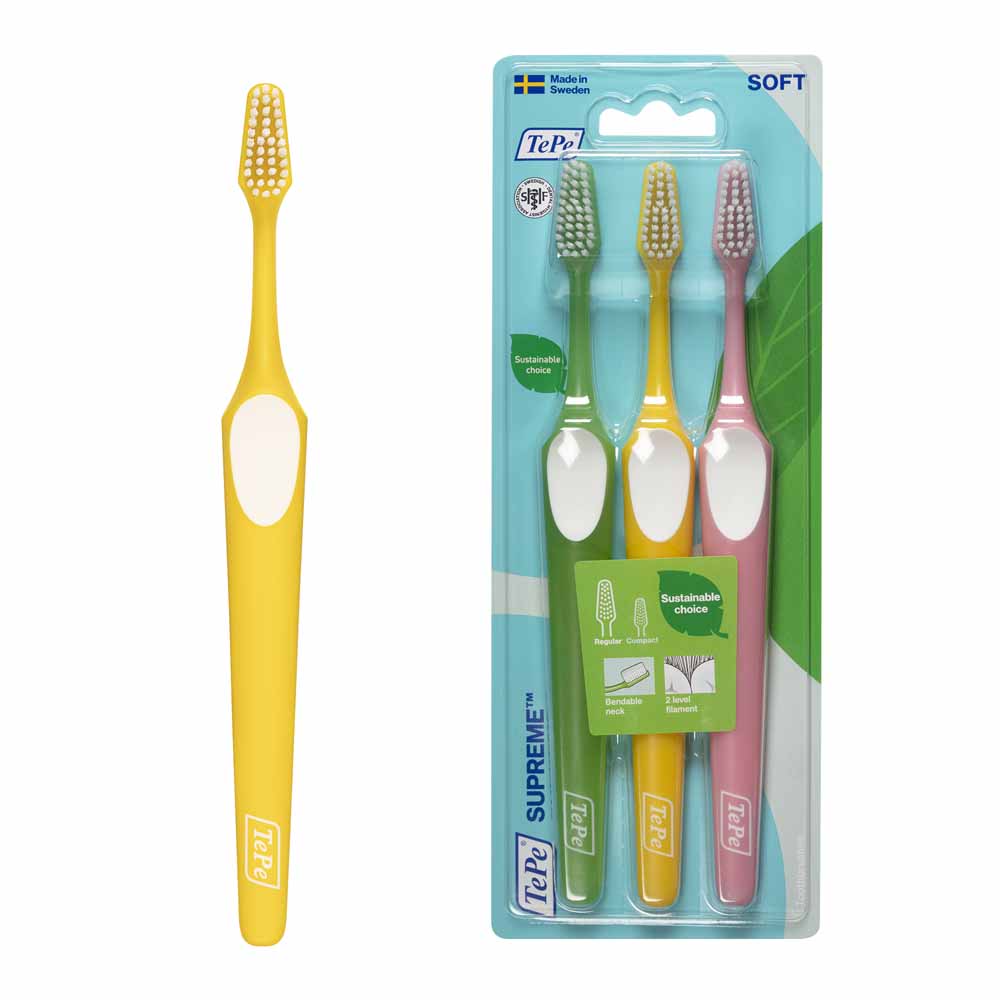 TePe Supreme Soft Soft toothbrushes x 3