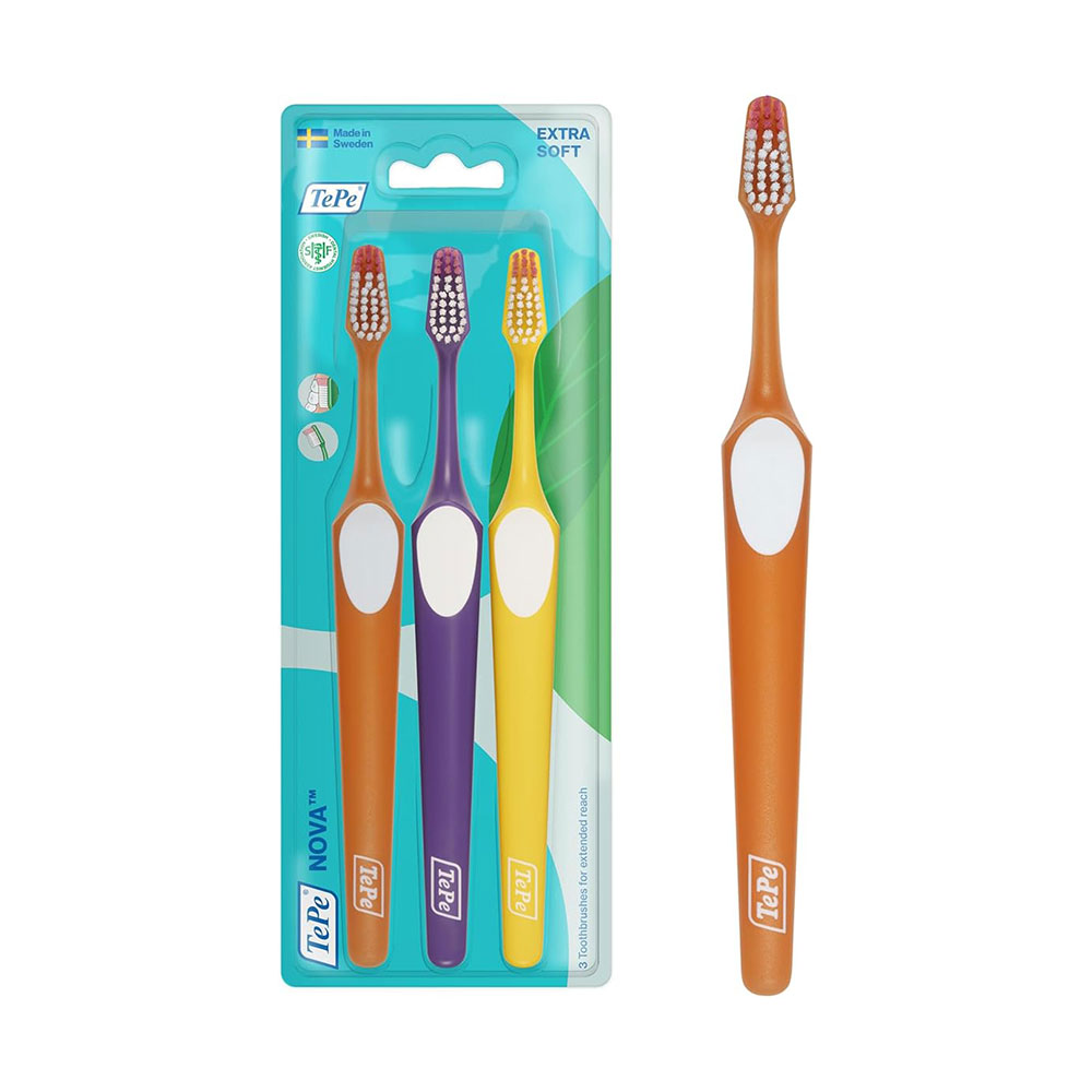 TePe Nova Extra Soft Toothbrush 2 x 3