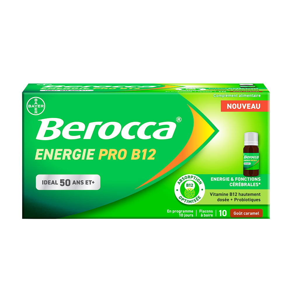 Bayer Berocca Energy Pro B12 50 and over 10 ampoules