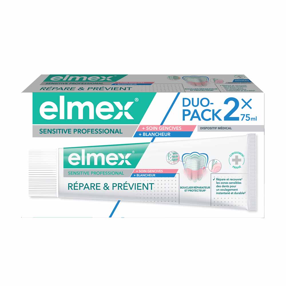 Elmex Sensitive Professional Gum care and whitening toothpaste 2 x 75 ml