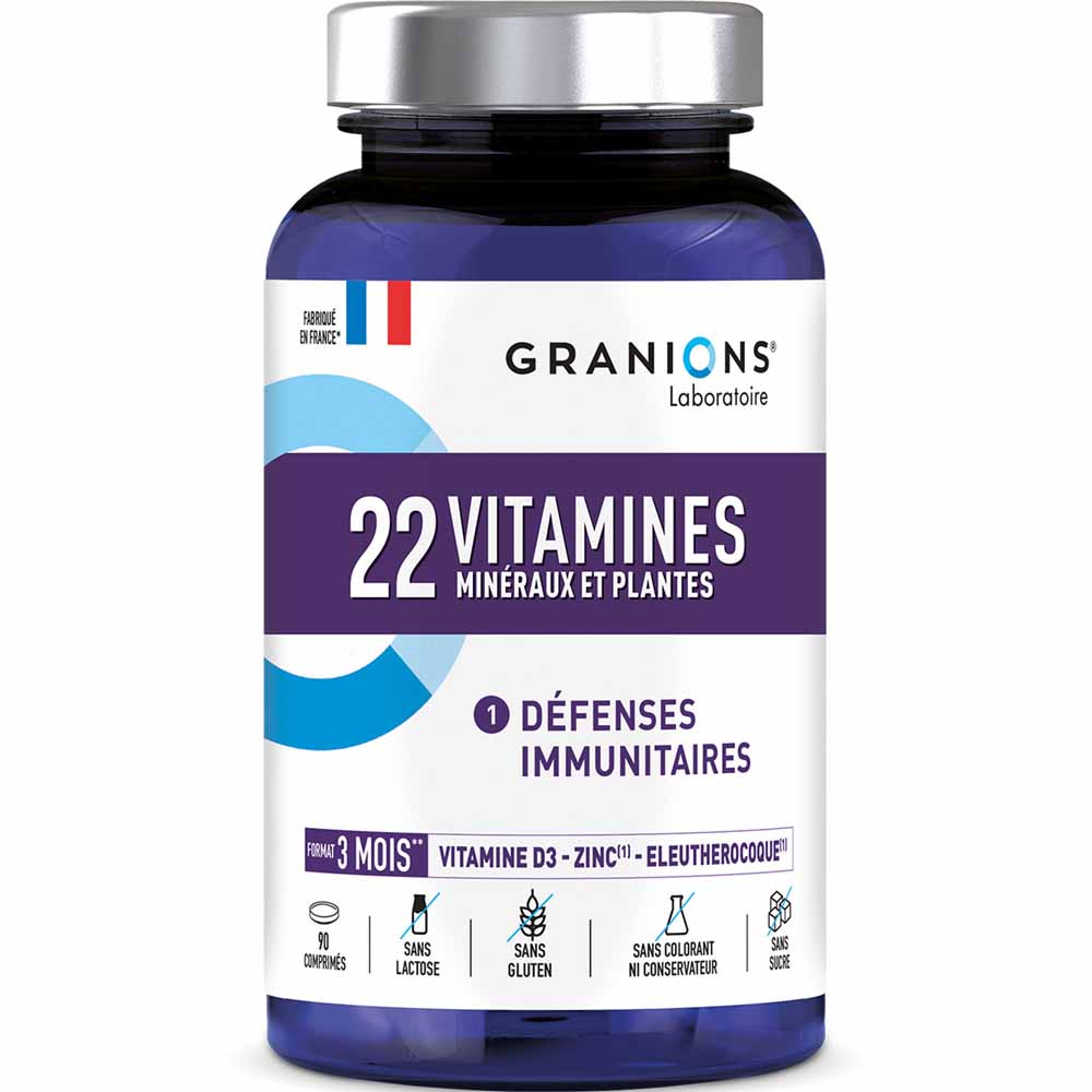 Granions 22 Vitamins Minerals and Plants 90 tablets