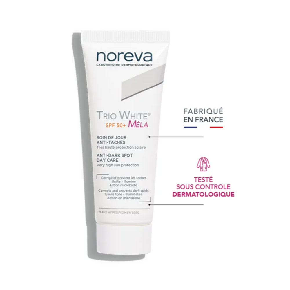 Noreva Trio White Méla Day cream SPF 50+ dark spot corrector with SPF 50+ protection 40 ml
