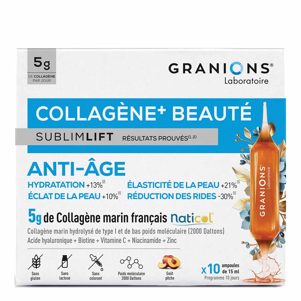 Granions SublimLift Collagène+ beauty anti-ageing 10 x 15ml ampoules