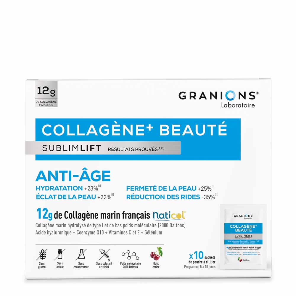 Granions SublimLift Collagène+ beauty anti-ageing 10 sachets