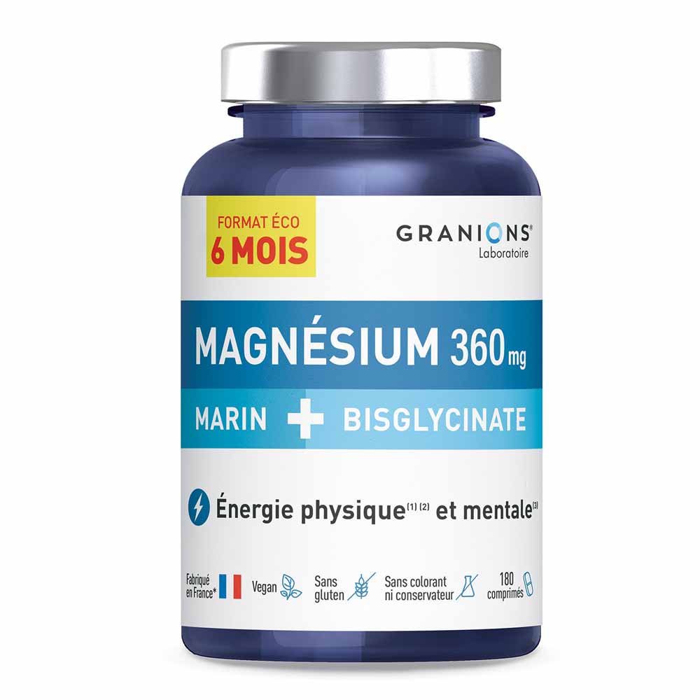 Granions Marine magnesium + bisglycinate 360 mg 180 tablets