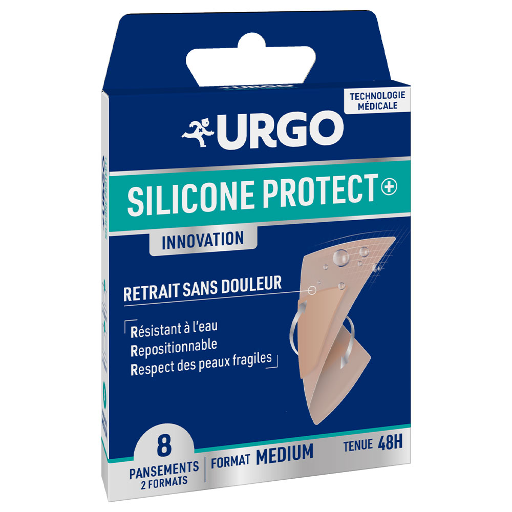 Urgo Silicone Protect+ Medium plasters 8 units
