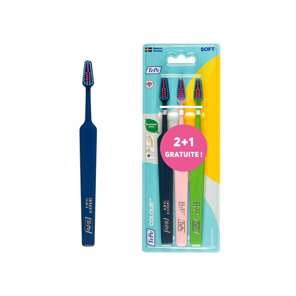 TePe Colour Soft Soft toothbrushes x 3