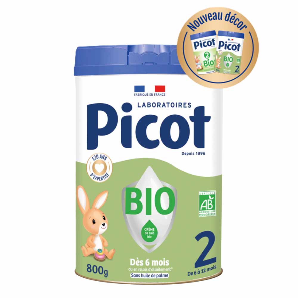 Picot Organic follow-on milk 6-12 months 800 g