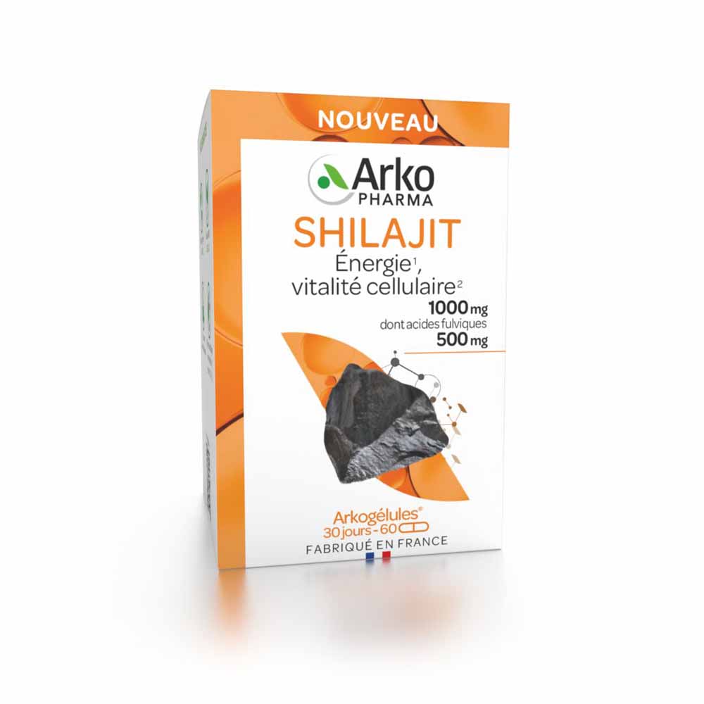 Arkopharma Arkocapsules Shilajit cellular energy and vitality 60 capsules