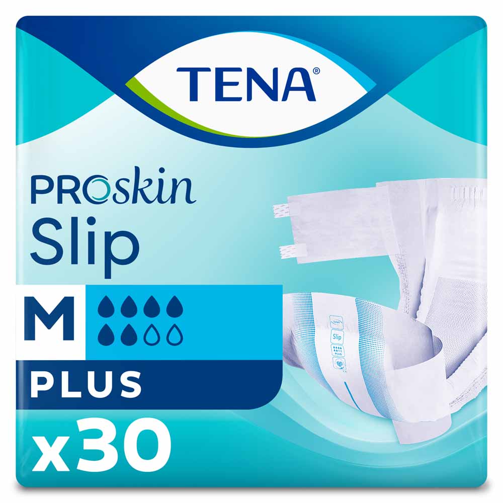 Tena Slip ProSkin Plus medium all-in-one changes 30 capsules