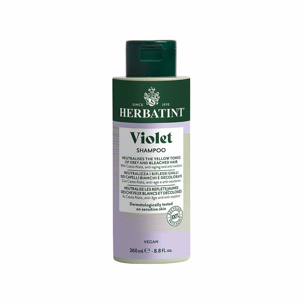 Herbatint Violet Shampoos Neutralises Yellow Reflections 260ml