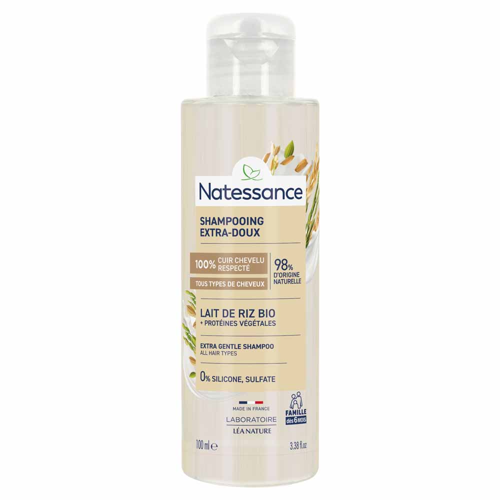 Natessance Extra-gentle rice milk shampoo 100 ml