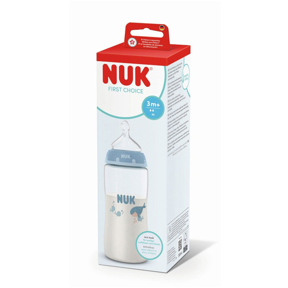Nuk First Choice+ Silicone bottle suitable from 3 months 300 ml