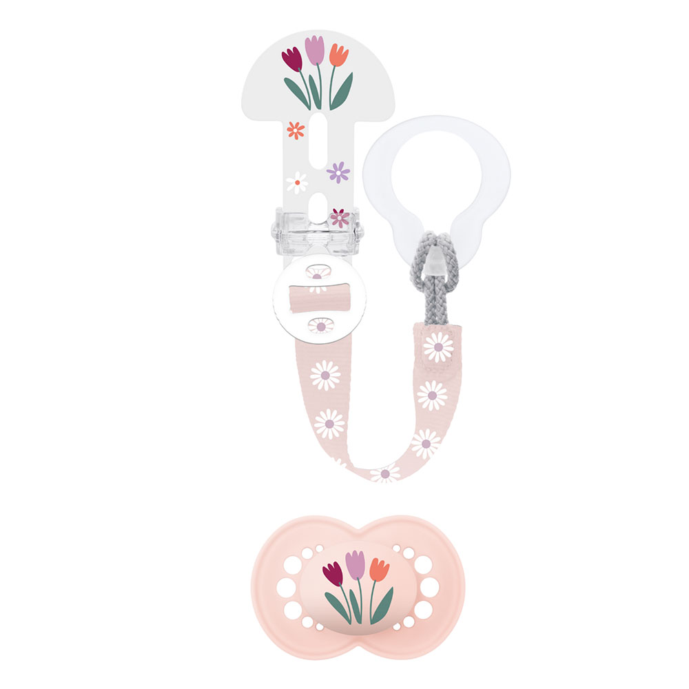 Mam Sucette Anatomique + Attache Sucette 6 Mois Et Plus x1