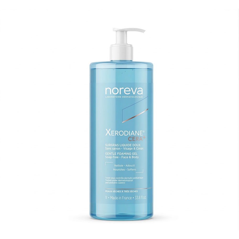 Noreva Xerodiane Cera+ Superfatted liquid gentle shower gel for very dry to extremely dry skin 1 l