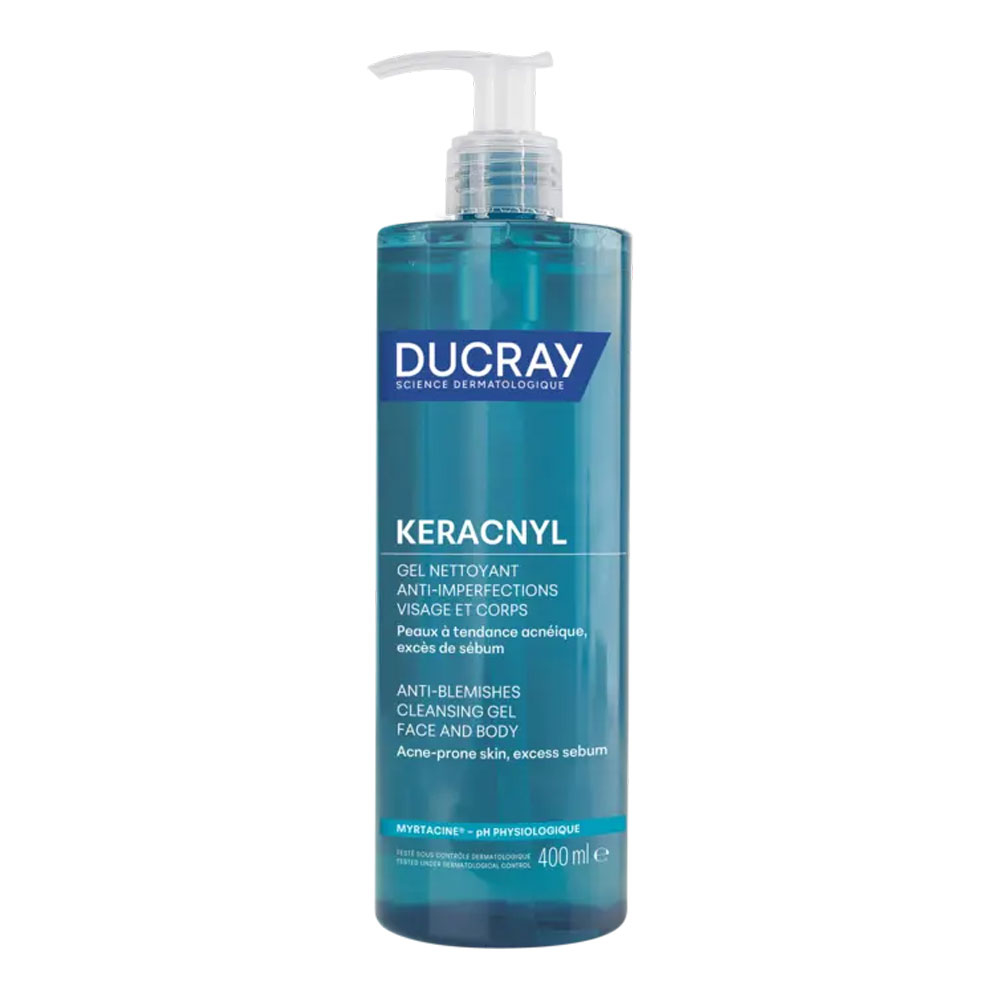 Ducray Keracnyl Cleansing Gel for Imperfections oily, acne-prone skin 400 ml
