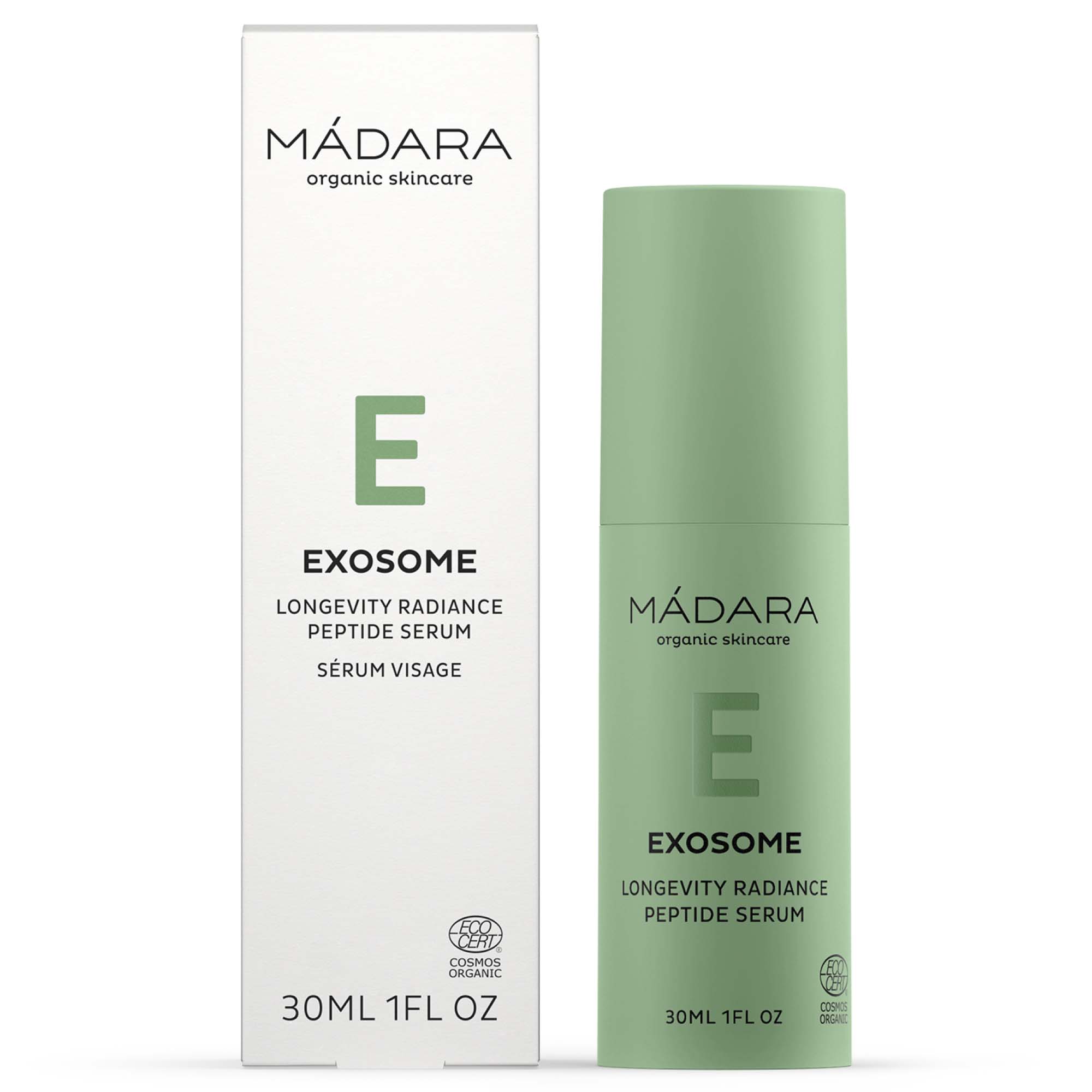 MÁDARA organic skincare Exosome Longevity peptide glow serum 30 ml
