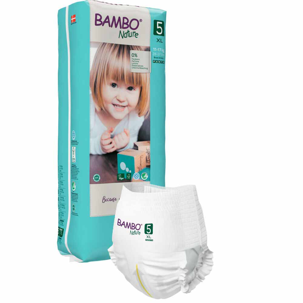 Bambo Nature Nappies Size 5 12 to 18 kg x38