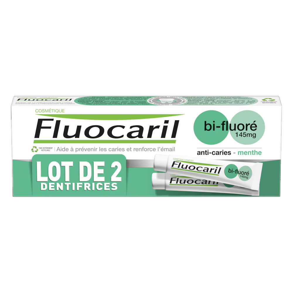Fluocaril Bi-fluore Mint Toothpaste 2x75ml