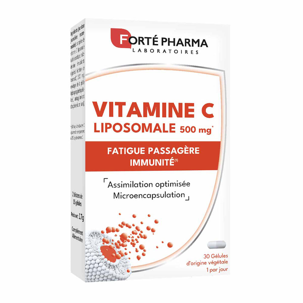 Forté Pharma Liposomal vitamin C 500 mg energy and tiredness support 30 capsules