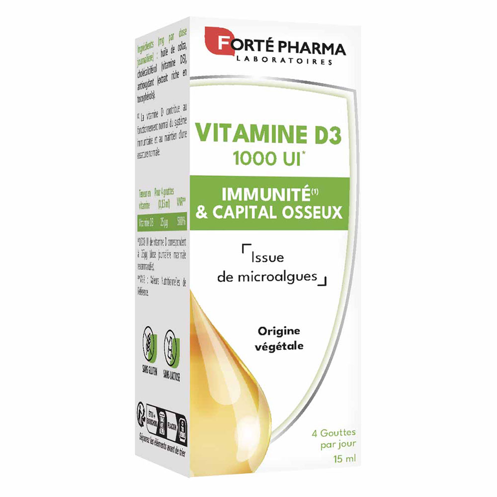 Forté Pharma Vitamin D3 dropper bottle 15 ml