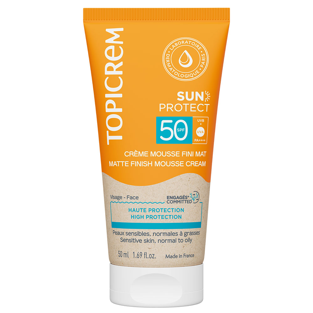 Topicrem Sun Protect Foaming matte finish SPF50 cream 50 ml