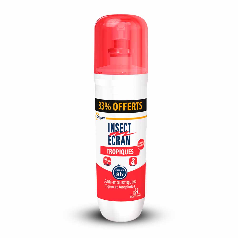 Insect Ecran Skin Tropical mosquito repellent 8h 75 ml + 33% free