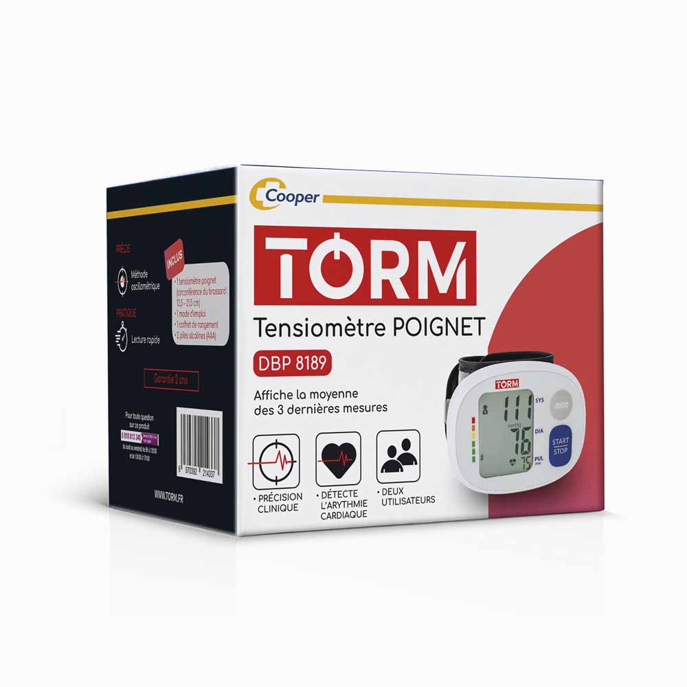 Torm Wrist Blood Pressure Monitor DBP8189