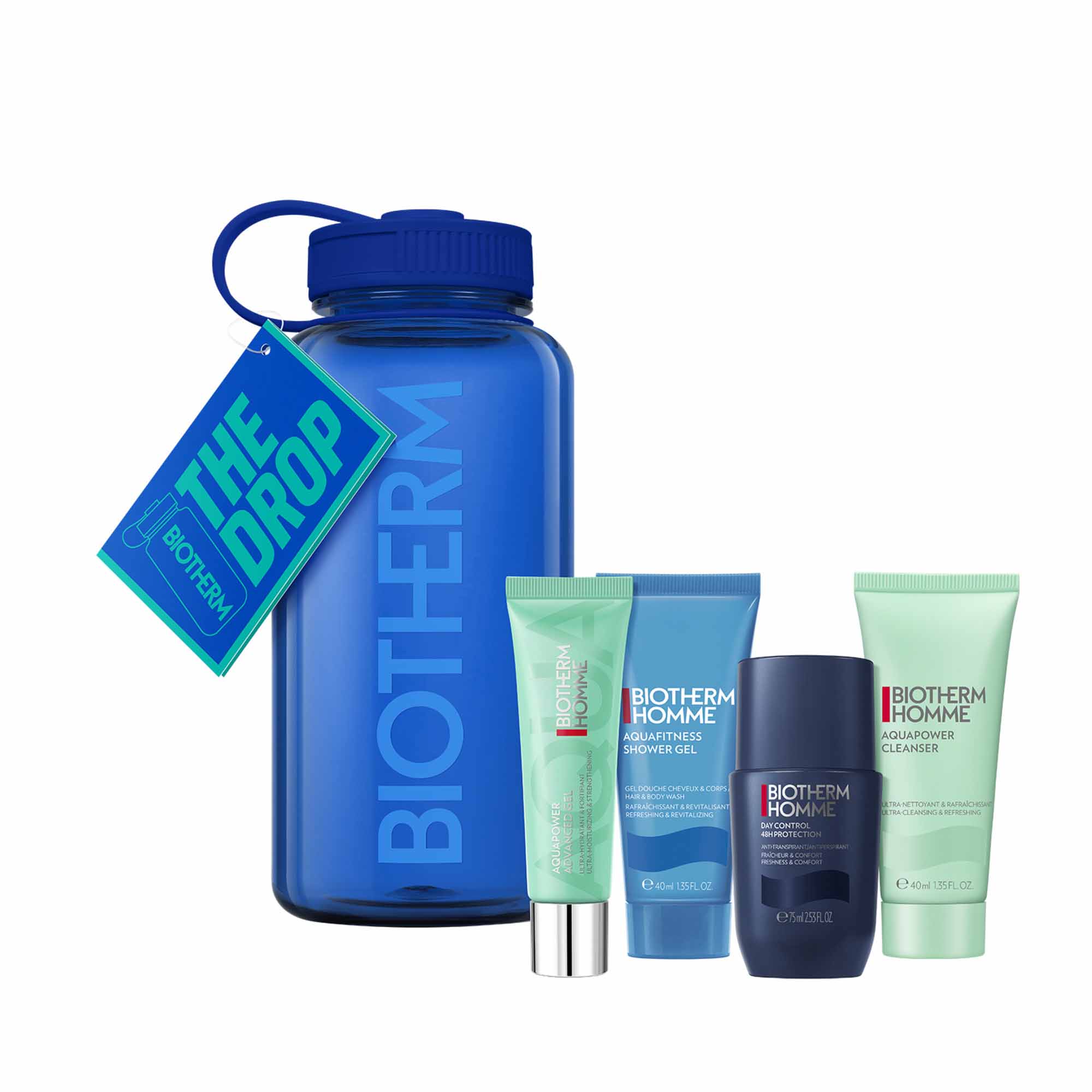 Biotherm Drop Collection Men's Hydration Essentials face and body