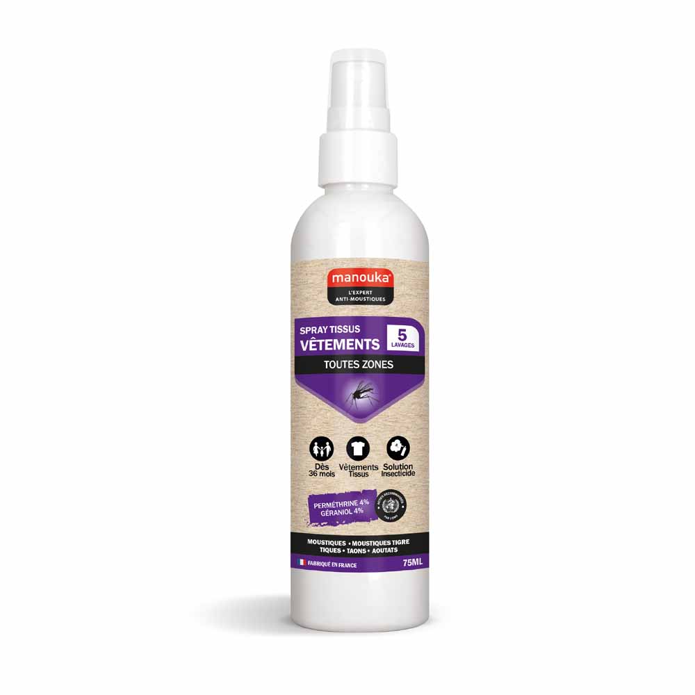 Manouka Mosquito Repellent Fabrics All Areas 75 ml