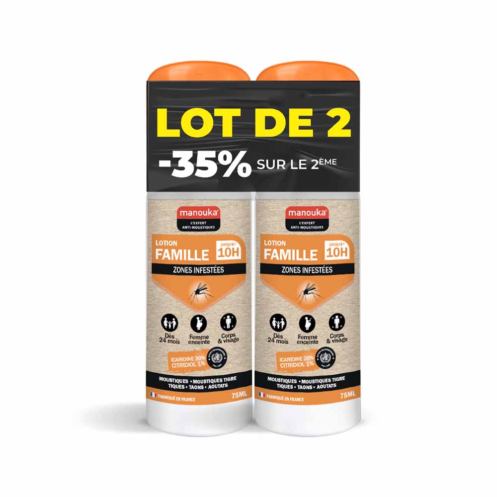 Manouka Mosquito Repellents Lotion Family All Zones Spray 2x75ml
