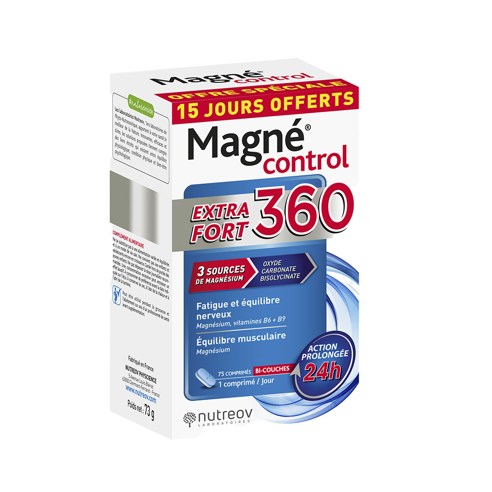 Nutreov Magnécontrol Extra Forte 360 60 tablets + 15 free