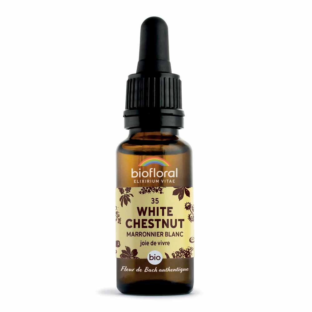 Biofloral N°35 white chestnut organic Demeter Bach flowers vitality joy of life 20 ml