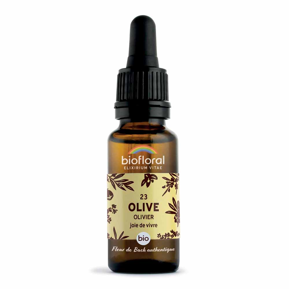 Biofloral Bach flowers N°23 organic olive Demeter 20 ml