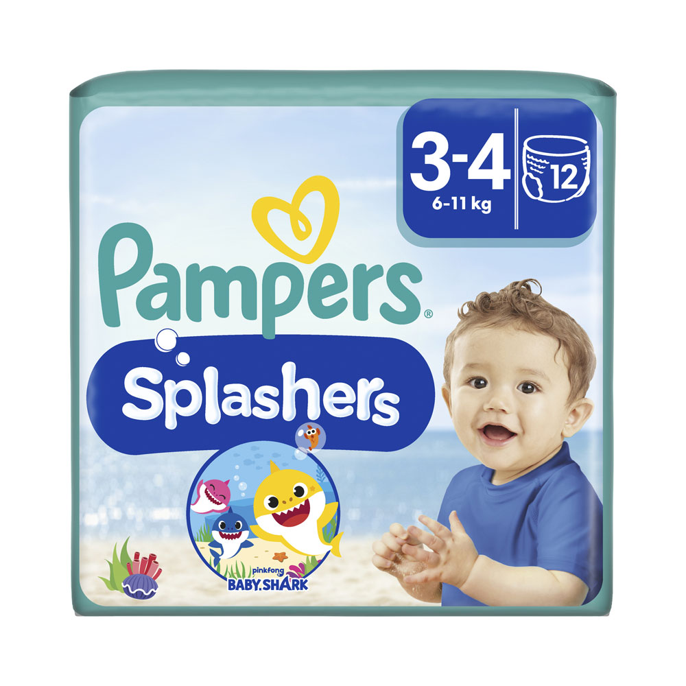 Pampers Disposable Swim Pants Splashers Size 3-4 (6-11kg) 12 units