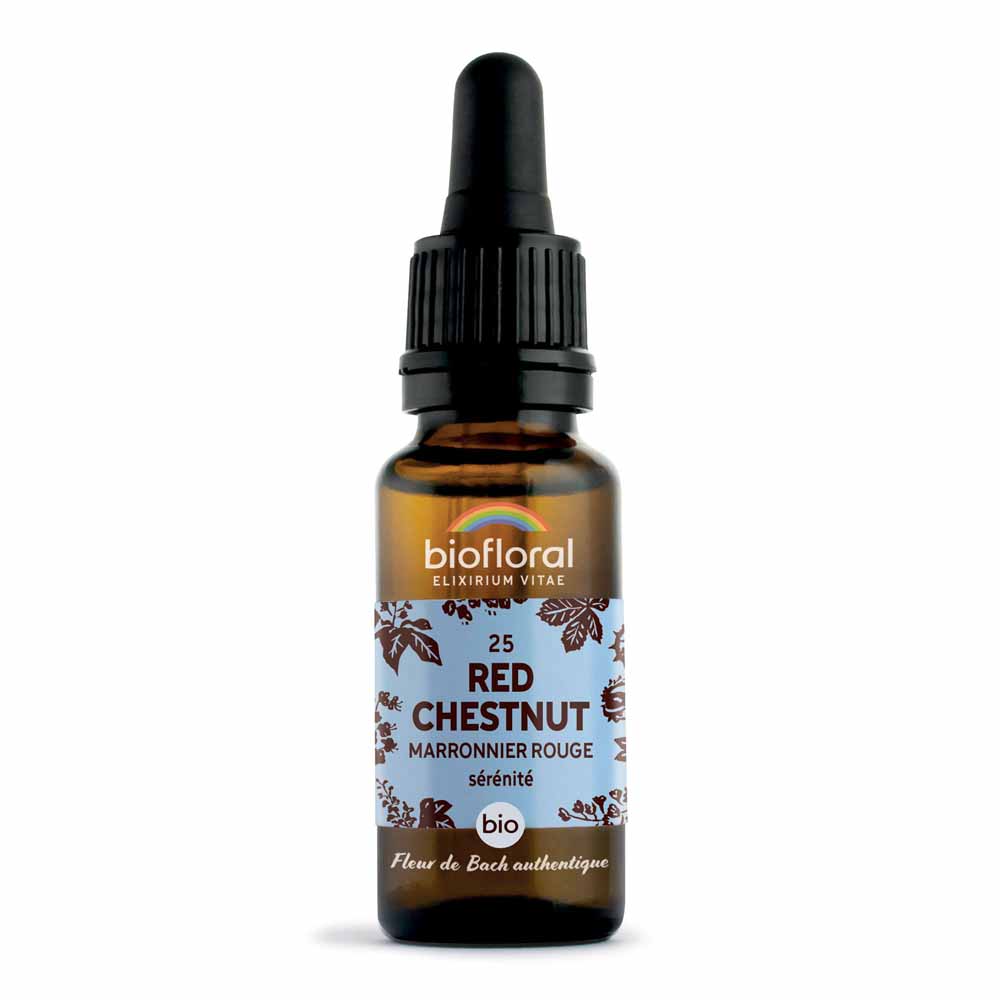 Biofloral Red Chestnut Bach Flowers N°25 Organic Demeter 20 ml