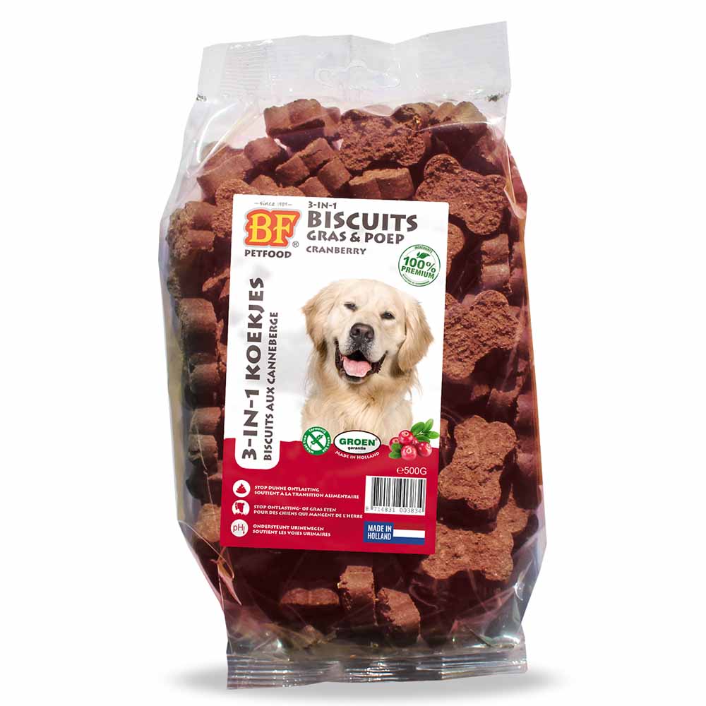 Biofood BF Petfood 3-in-1 Cranberry Biscuits For Dogs 500g