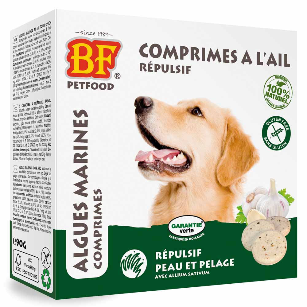 Biofood BF Petfood Garlic repellent for skin and coat for dogs marine algae 55 tablets