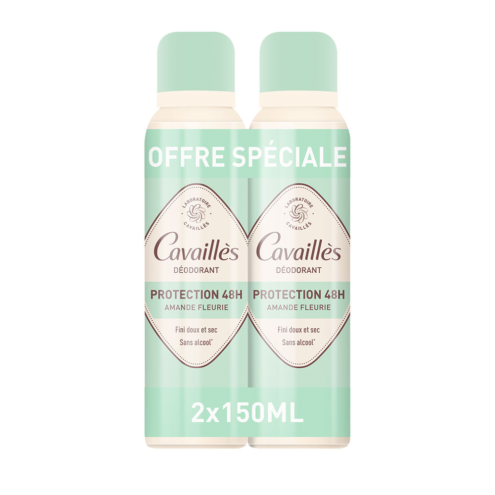 Cavaillès Dermato 48H Deodorant Spray 2 x 150 ml
