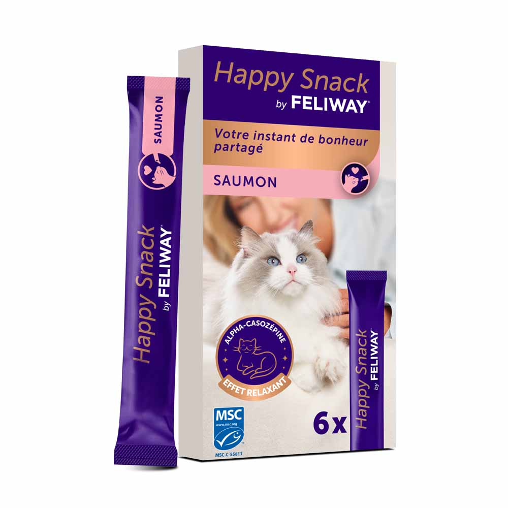 Feliway Happy Snack Cat anti-stress treats Salmon 6 units