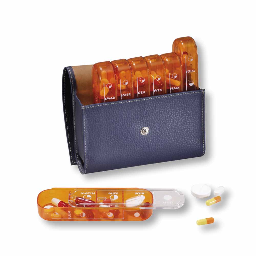 Pilbox Maxi pill organiser in Taupe or Navy