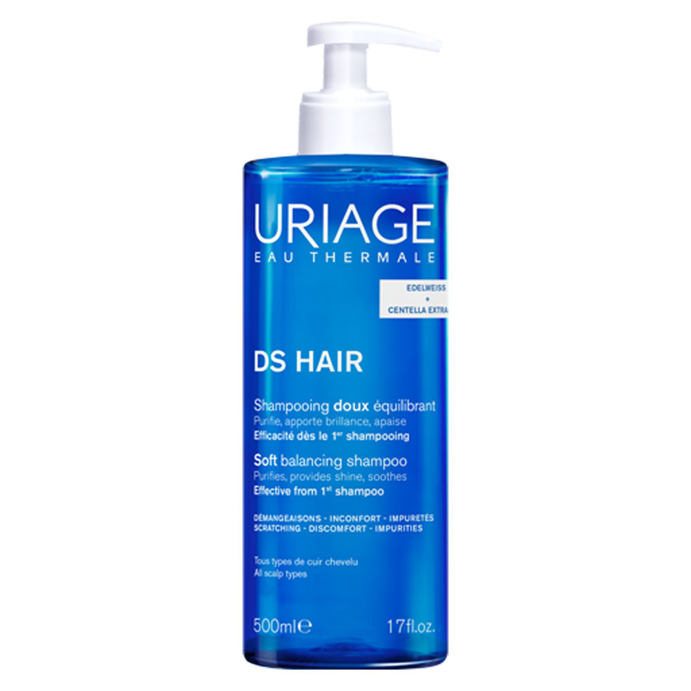 Uriage D.S Gentle balancing shampoo gentle balancing formula for all hair types 500 ml