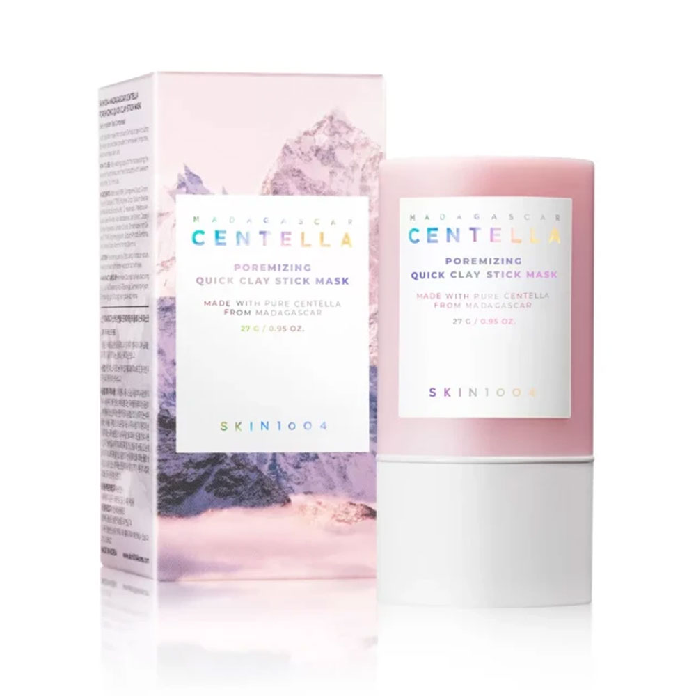 Skin1004 Madagascar Centella pore-minimising quick clay mask rose clay stick 27 g