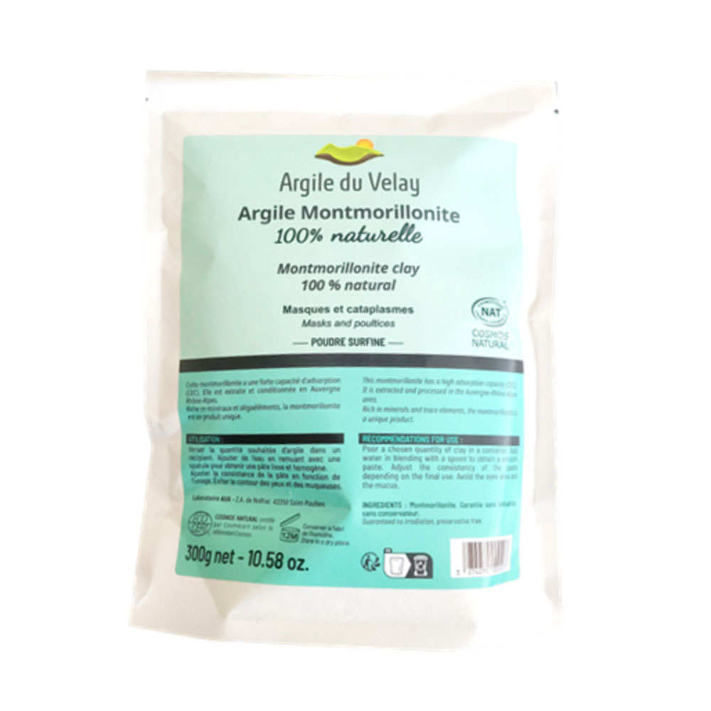 Argile du Velay Montmorillonite Poudre 300g