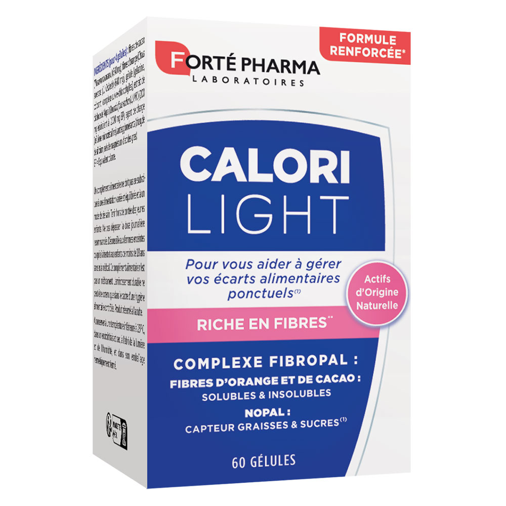 Forté Pharma CaloriLight Fat-binding weight management with nopal fibres 60 capsules