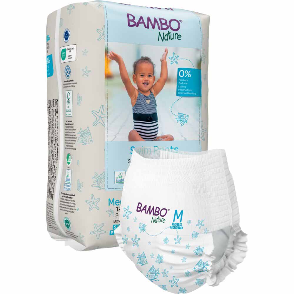 Bambo Nature Swim nappy size M 12+ kg x 12